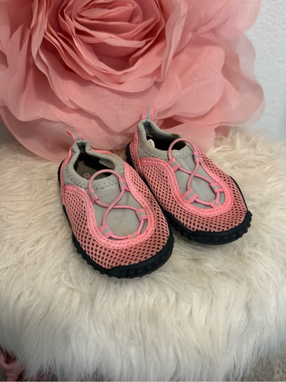 Baby Pink Mesh Water Shoes